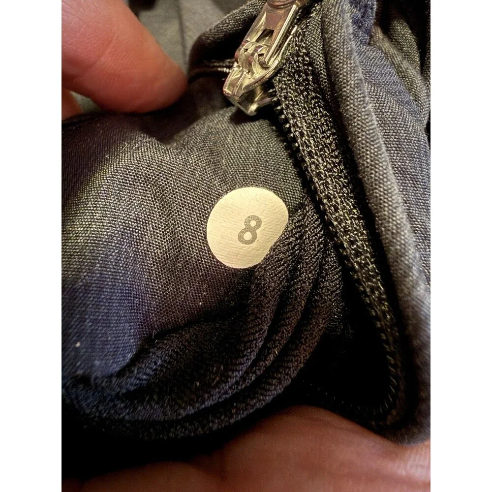 Lululemon Women’s Black Full Zip Athletic Jacket Mesh Vent Running Training 8